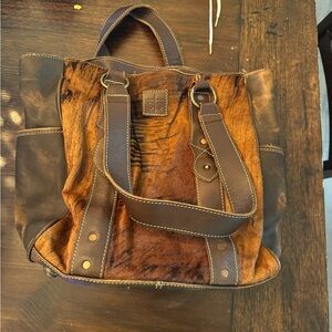 STS Ranchwear Brown and Tan Travel Bag